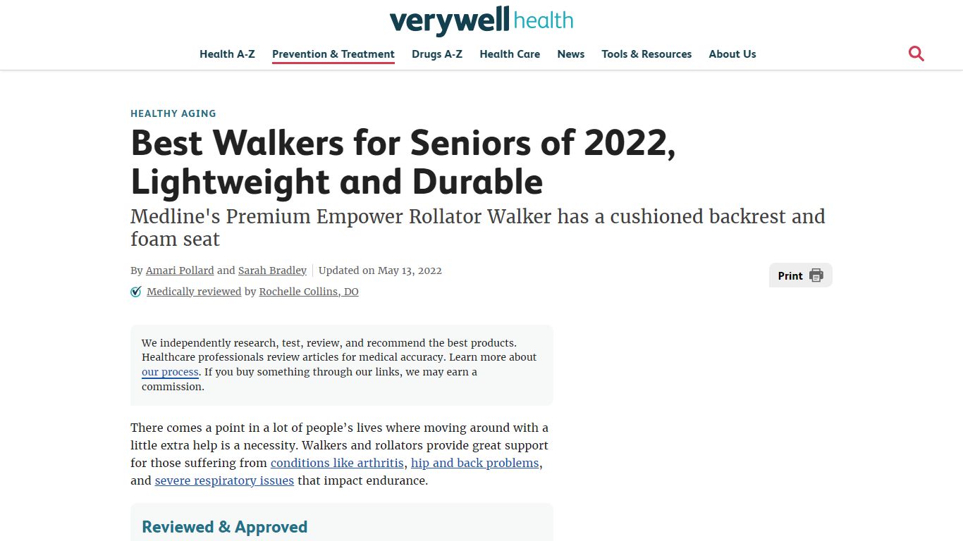 Best Walkers for Seniors of 2022, Lightweight and Durable - Verywell Health