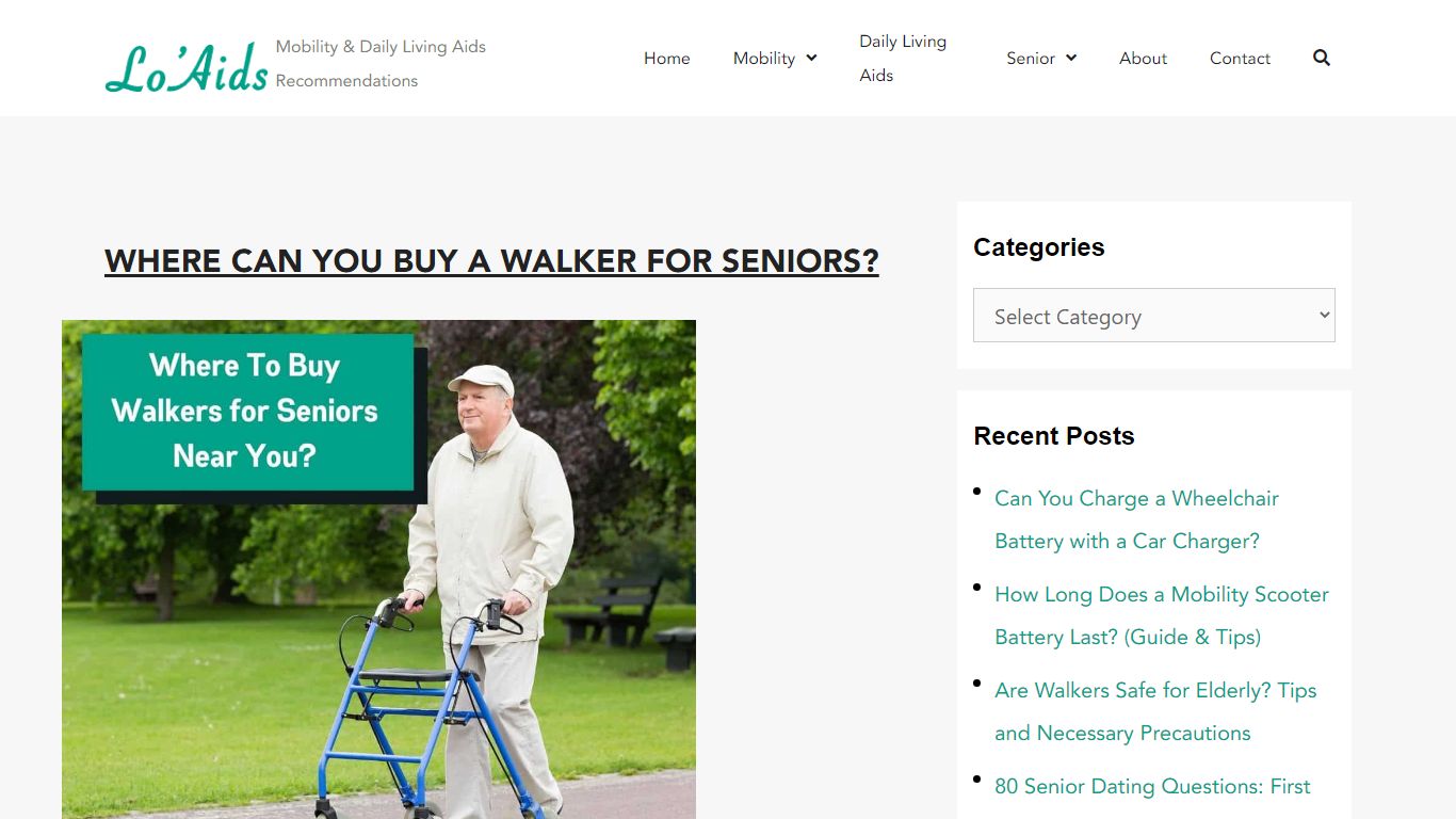 Where To Buy A Walker For Seniors: Online Or Shop Near Me? - Loaids